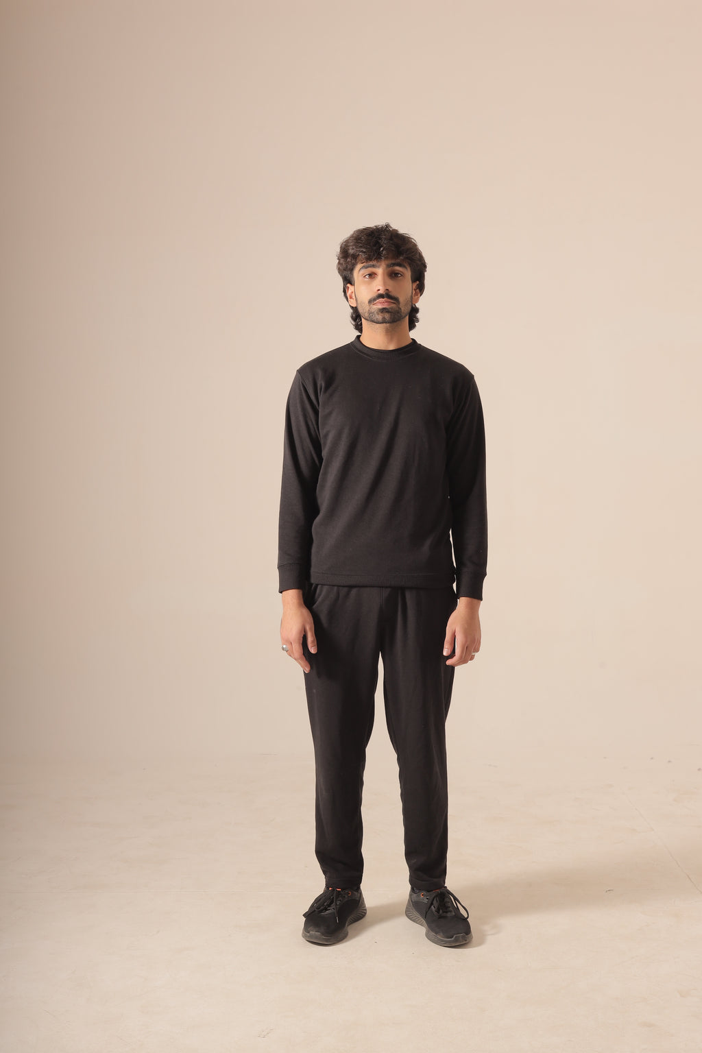 Black Premium Terry Co-ord Set