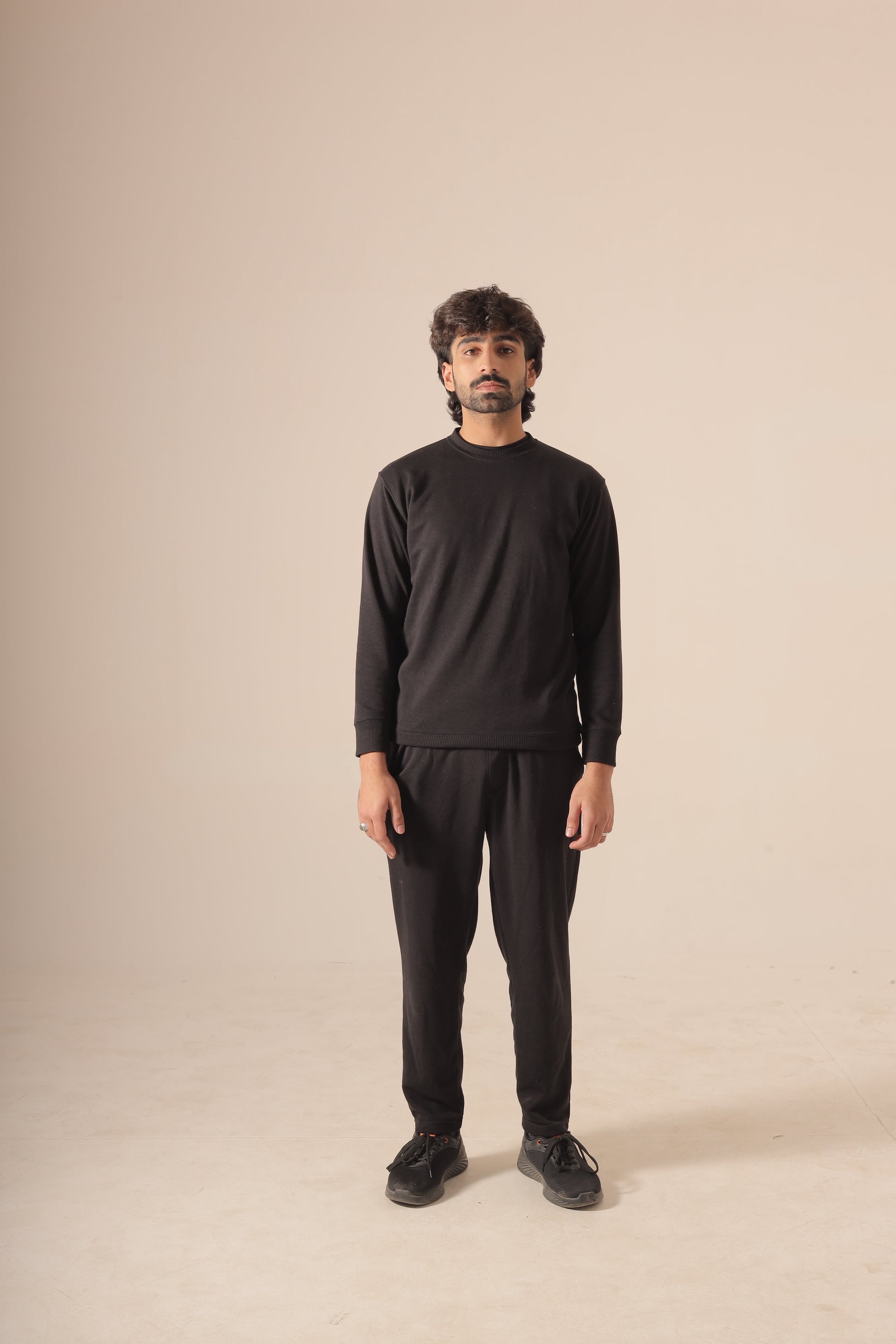 Black Premium Terry Co-ord Set