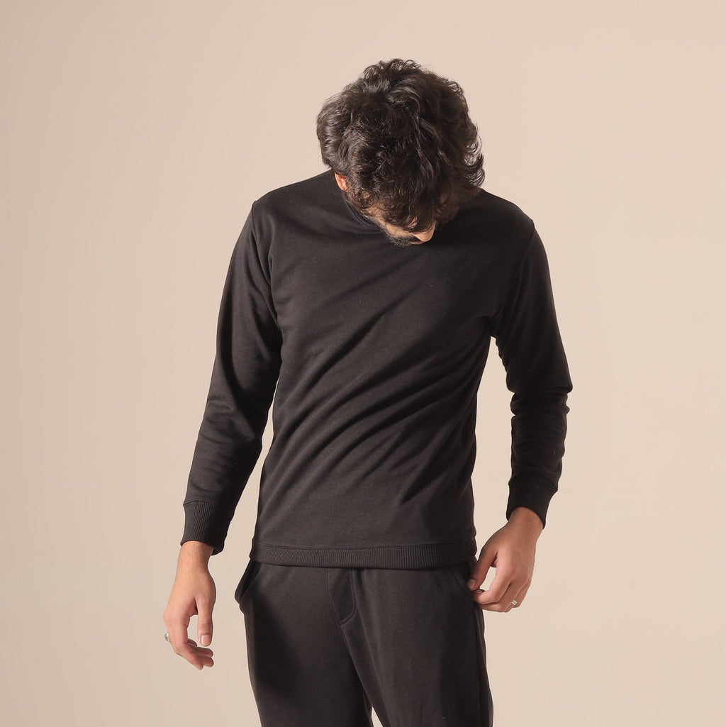 Black Premium Terry Co-ord Set