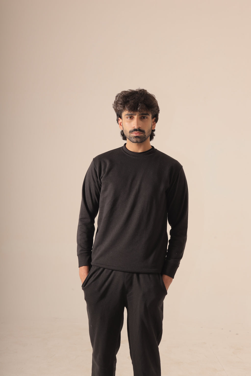 Black Premium Terry Co-ord Set