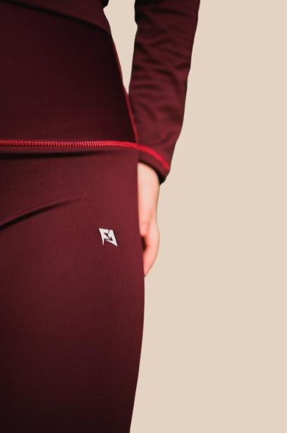 Maroon Seamless Leggings